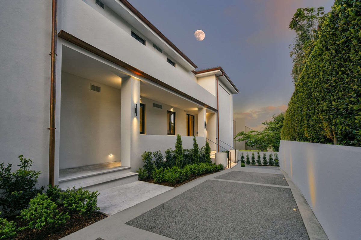 exterior lighting for Remuera house