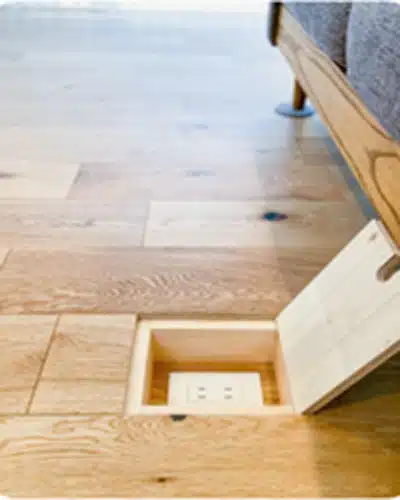 hidden floor power socket