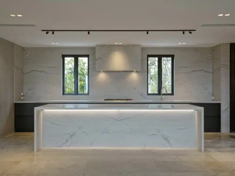 Ducted aircon ceiling vents in modern kitchen